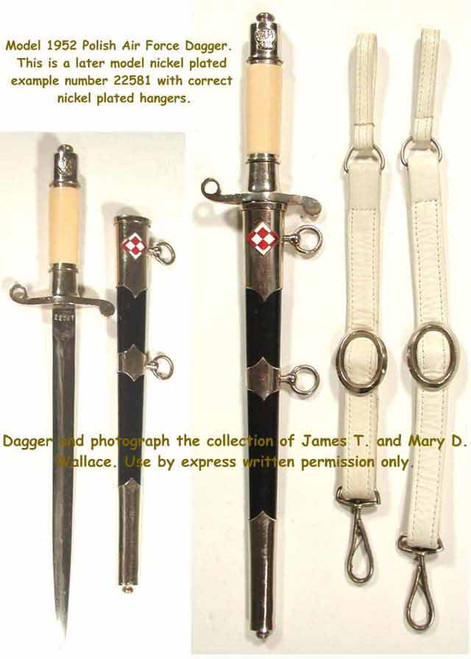 1952 Polish Pilots Nickle Plated Dagger  #212