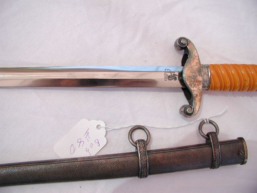 Army DaggerTM Eickhorn etched squirrel holding sword.   #618