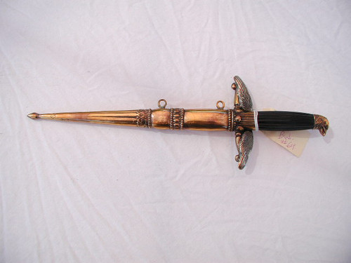 Hungarian A/F customized dagger with artificial damascus blade