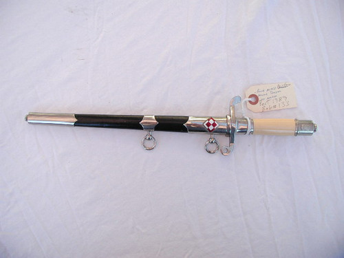 Polish Technical Sevices dagger with etched blade