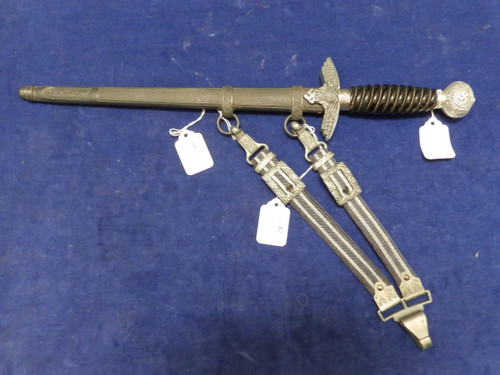 German Luftwaffe 2nd Model dagger with black grip by Robert Klass Solingen