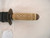 Early 19th, 18th century bronze naval dagger with scrimshaw ivory grip.   #565