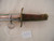 Reproduction Japanese Police dagger. Leather grip.   #559