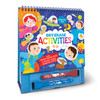 Continuous fun with Dry Erase Activities To Go.  24 pages of themed activities, 2 dry erase marker/erasers and build-in easel stand for playing and displaying.