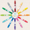 12 Crayons included in Dry Erase Twistable Gel Crayons