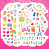Little Fashionista Goes to FRANCE Coloring Book & Stickers