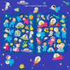 Space Adventure Reusable Stickers