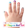Girl Nation Unicorn Nail Stickers on child model