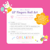 Directions for Girl Nation's Unicorn Lil' Fingers Nail Art