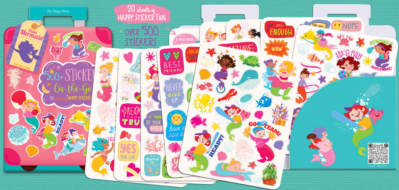 Cute Foods Around Town Sticker Book: Over 500 Stickers and 12