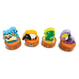 Set of 4 Rainforest Eraser/Sharpeners