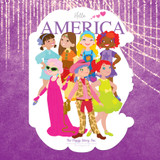 Little Fashionista Goes to the USA Coloring Book & Stickers