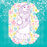 Little Fashionista Goes to SPAIN Coloring Book & Stickers