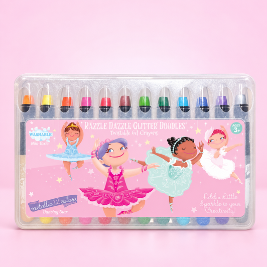 Pretty Ballerinas Glitter Doodle Gel Crayons