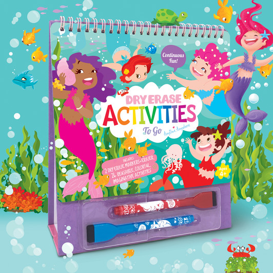 Magical Mermaids Dry Erase Activities To Go Front