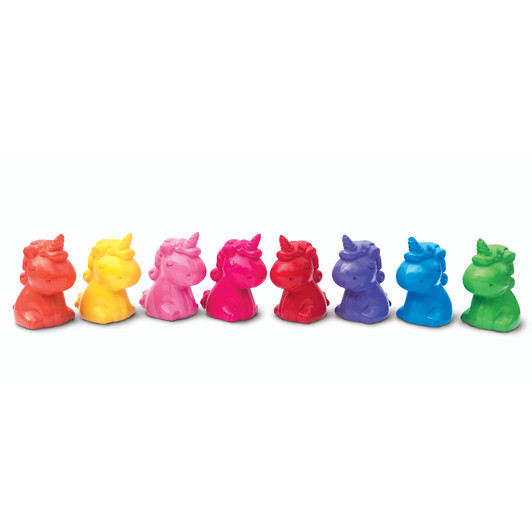 Set of 8 Unicorn shaped crayons