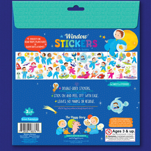 Product Information for Space Adventure Window Stickers