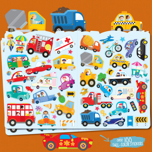 Stickers inside Crazy Car Town Little Book of Big Fun