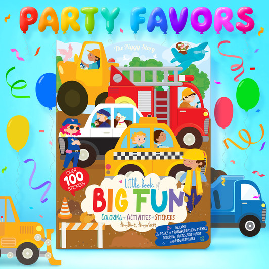 Crazy Car Town Party Favor Pack for Kids