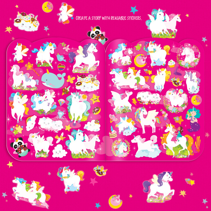 Glitter Unicorn Dry Erase Coloring Gift Set