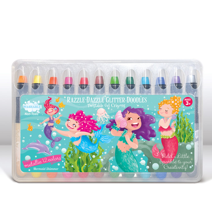 Glitter Mermaid Dry Erase Coloring Gift Set