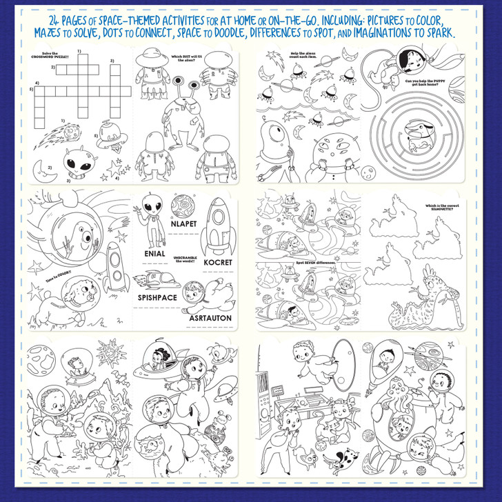Space Adventure Activity & Coloring Gift Pack for Kids