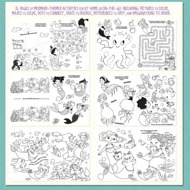 Magical Mermaids Activity & Coloring Gift Pack for Kids