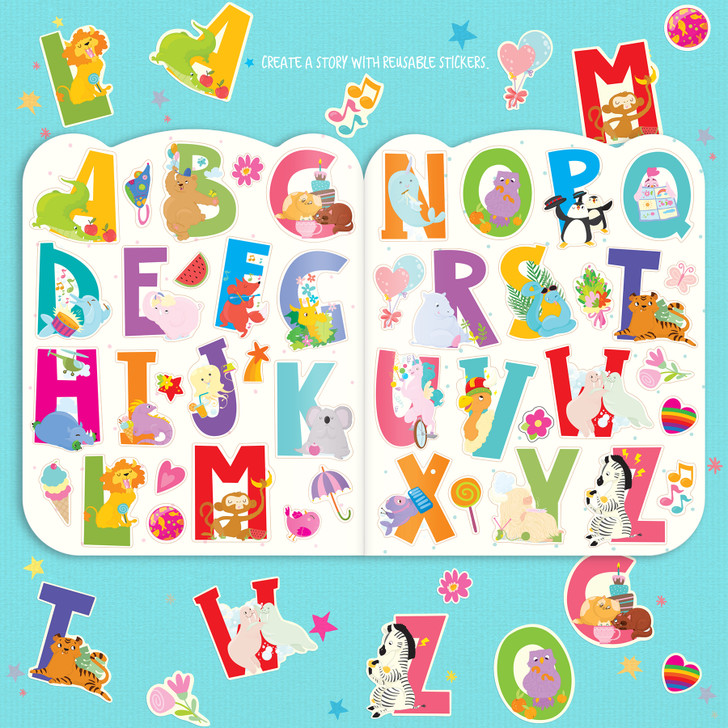 Reusable Animal ABC Stickers