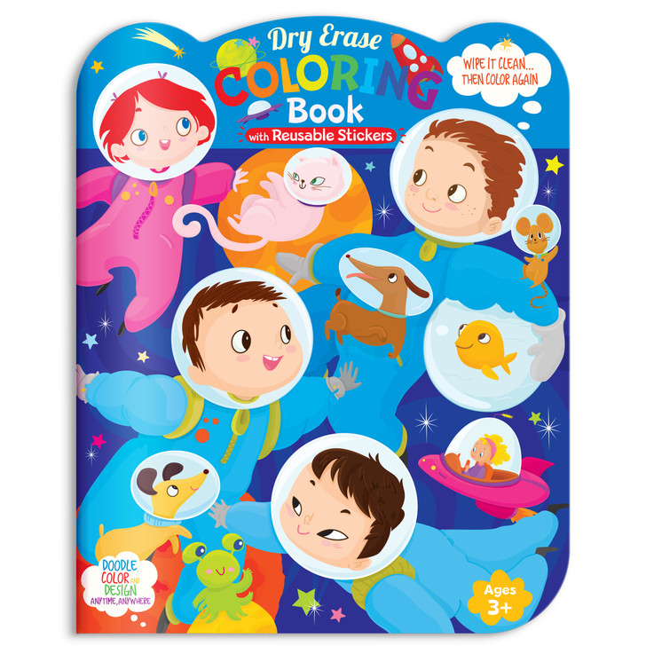 Dry Erase Coloring Book | Space Adventure
