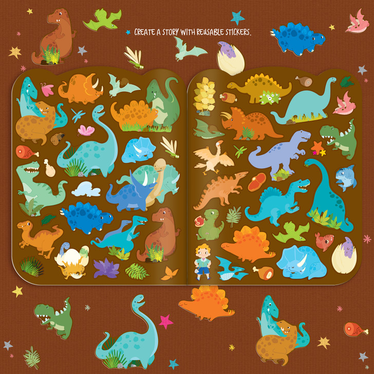 Reusable Dinosaur World Stickers