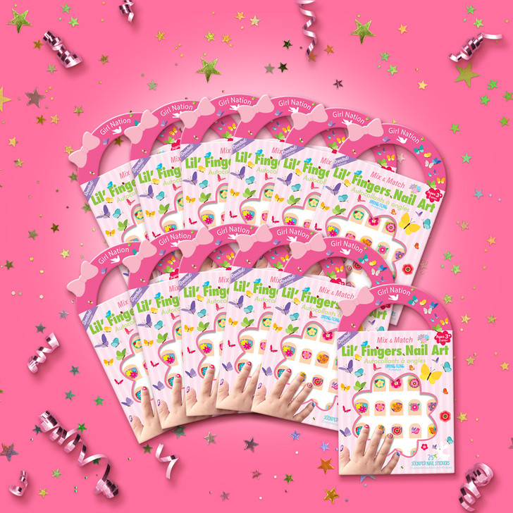 Flowers Nail Sticker Party Favors