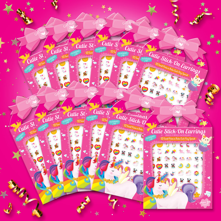 Unicorn Stick-On Earrings Party Favors