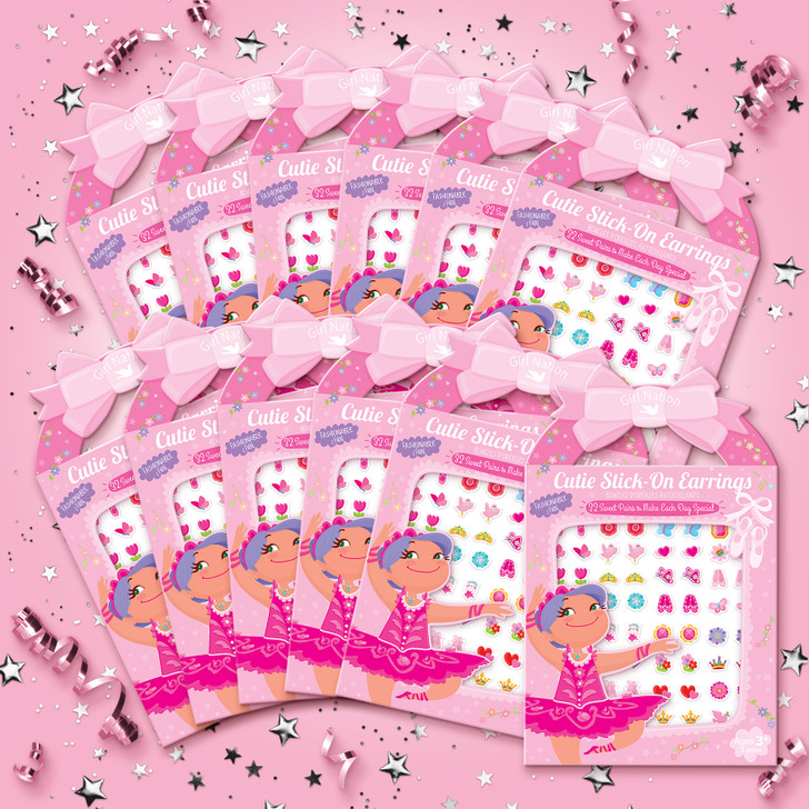 Ballerina Stick-On Earrings Party Favors