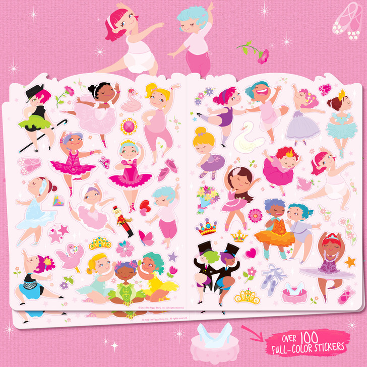 Stickers included in The Piggy Story's Pretty Ballerinas Little Book of Big Fun