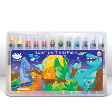 The Piggy Story Glitter Doodle Gel Crayons - Space Adventure – Little Miss  Muffin Children & Home