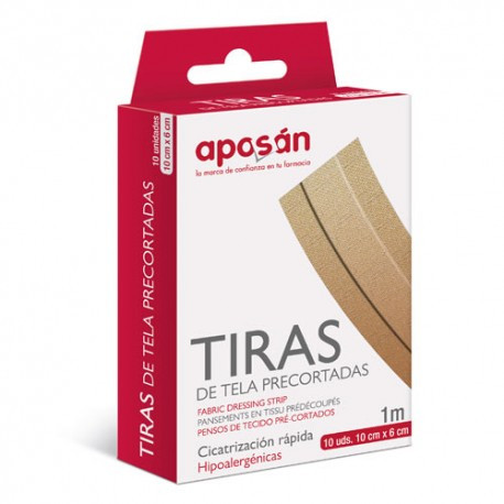 Aposan apósito adhesivo tela precort 1 m x 6 cm