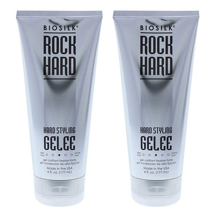 Biosilk Rock Hard Hair Styling Hair Gelee, 6 Oz (Pack of 2)