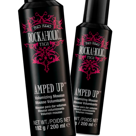 TIGI Rockaholic by Bed Head Amped Up Volumizing Mousse 6.7 oz - Pack of 2