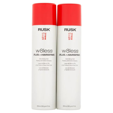 Rusk w8less Plus Extra Strong Hold Hairspray, 10 oz (Pack of 2)