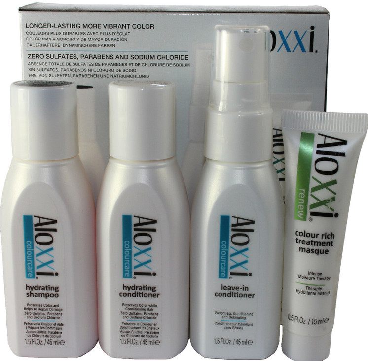 Aloxxi Try Me Kit Hydrating Series Travel purse size set of 4