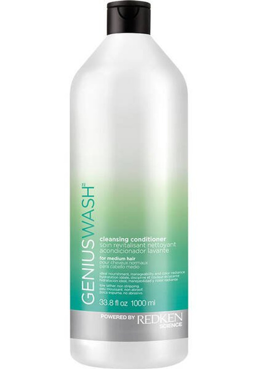 REDKEN- Genius Wash Cleansing Conditioner (For Medium Hair) 1000ml/33.8 oz