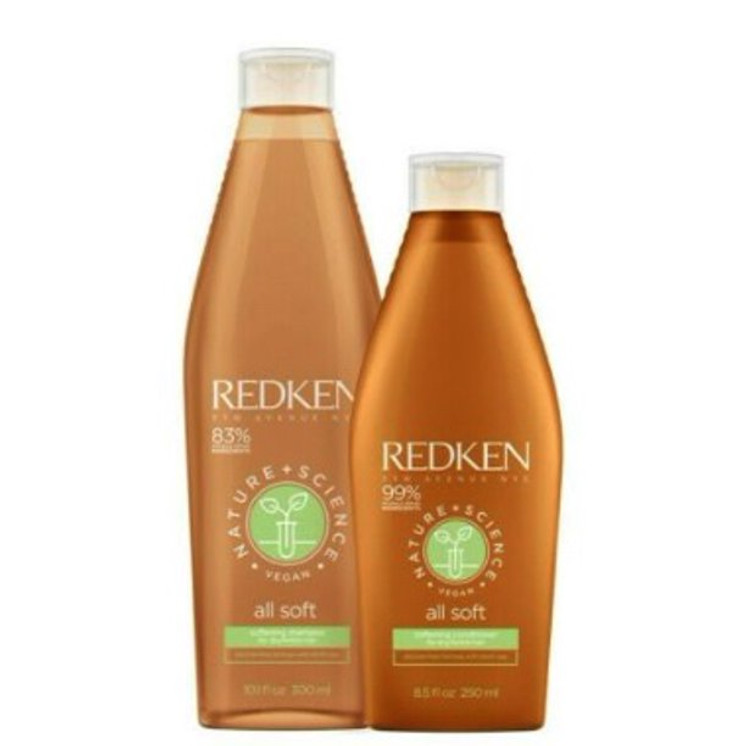 Redken Nature + Science All Soft Duo Shampoo 10.1oz and Conditioner 8.5oz