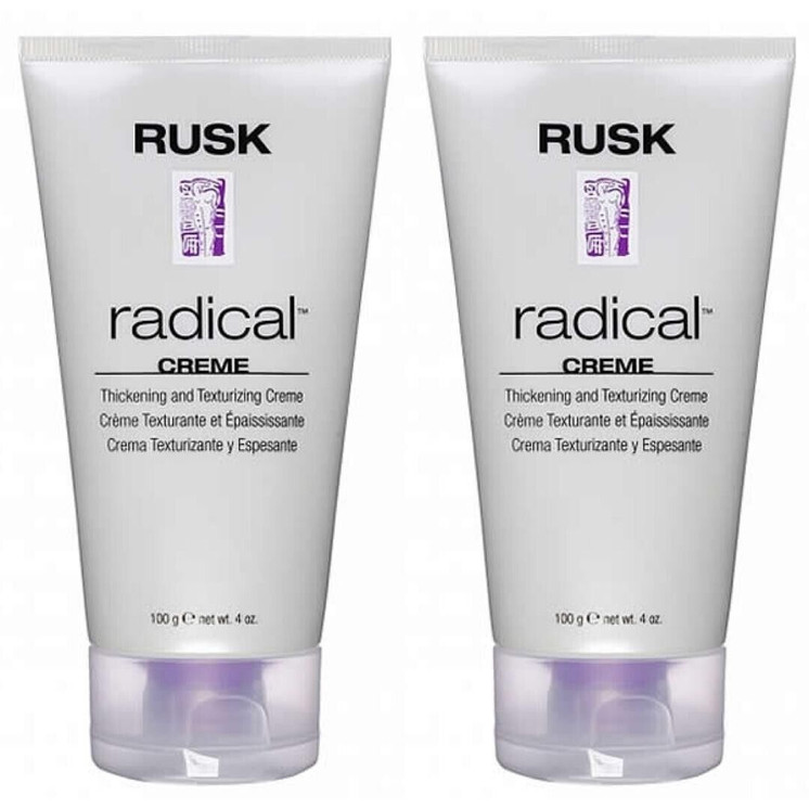 2 PACK!!! RUSK RADICAL CREME 4 OZ THICKENING AND TEXTURIZING HAIR TEXTURE CREAM