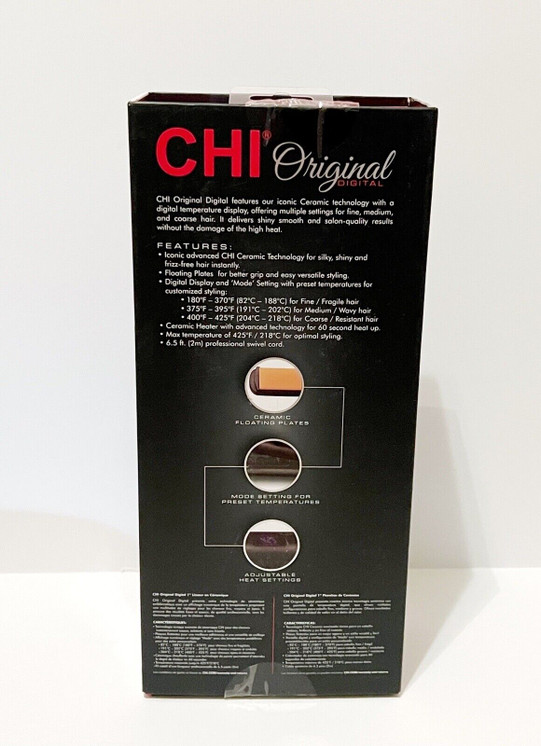 CHI Original 1" Digital Ceramic Hairstyling Iron - Midnight Matte