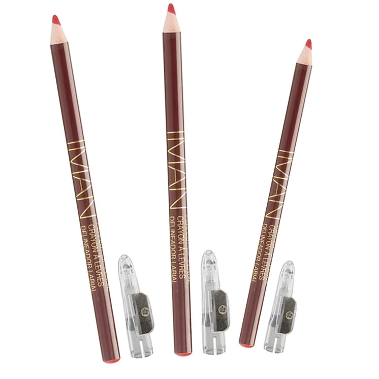 IMAN Cosmetics Perfect Lip Pencil, Pink, Passion, 0.05 Oz - Pack of 3