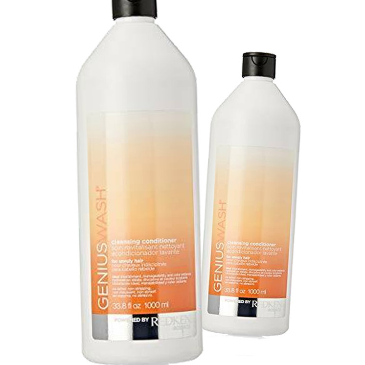 Redken Genius Wash Cleansing Conditioner for Unruly Hair (33.8 oz) - Pack of 2