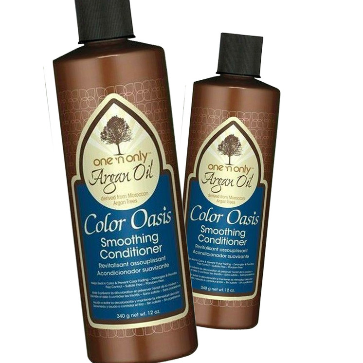 One n Only Color Care Oasis Argan Oil Smoothing Conditioner Anti-Frizz 12oz - Pack of 2