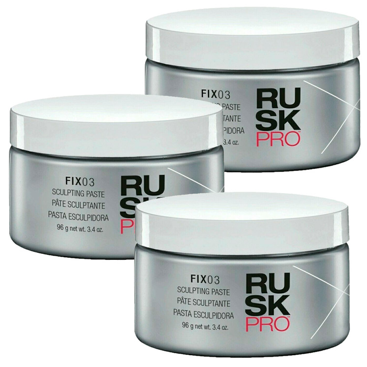 Rusk RuskPRO Fix03 Sculpting Paste, 3.4oz - Pack of 3