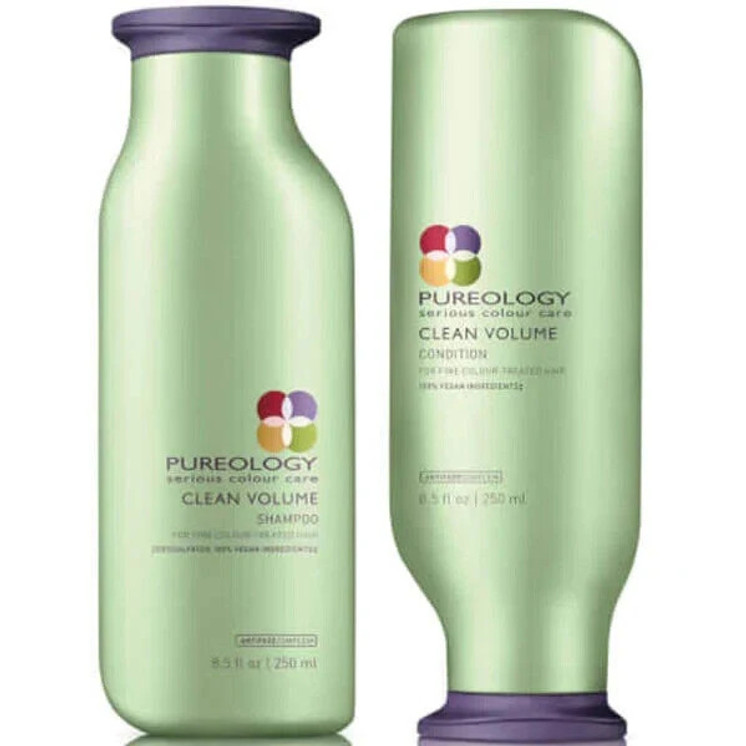 Pureology Clean Volume SHAMPOO & CONDITIONER 2pc Combo 8.5 oz