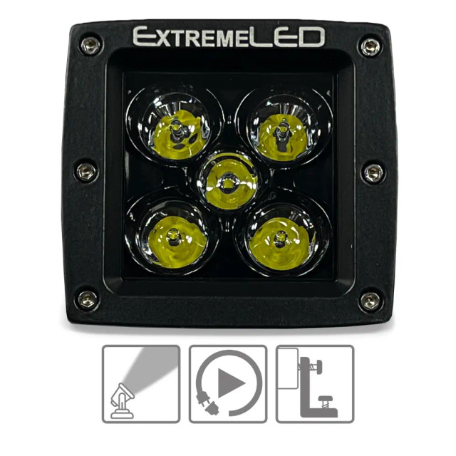 Extreme LED Stealth Spot Dual Row Series 3" Light Pod